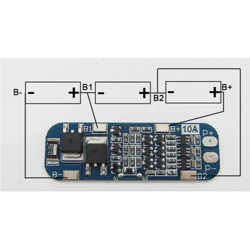 12.6V BMS 3S 10A 18650 Lithium Battery Protection Board - Image 5