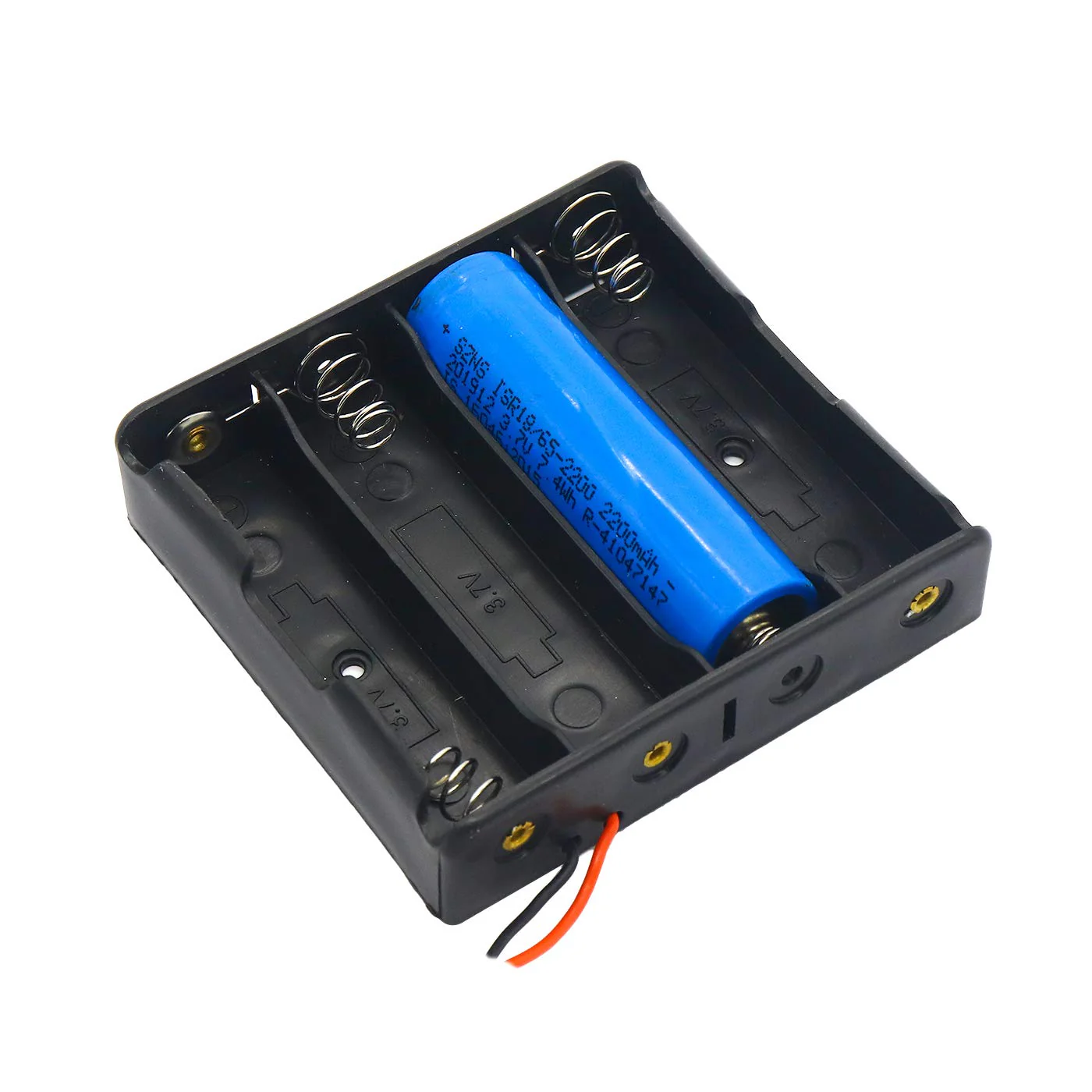 18650 Battery In-Series Lithium Cell Holder Open Case with Wire - Image 14