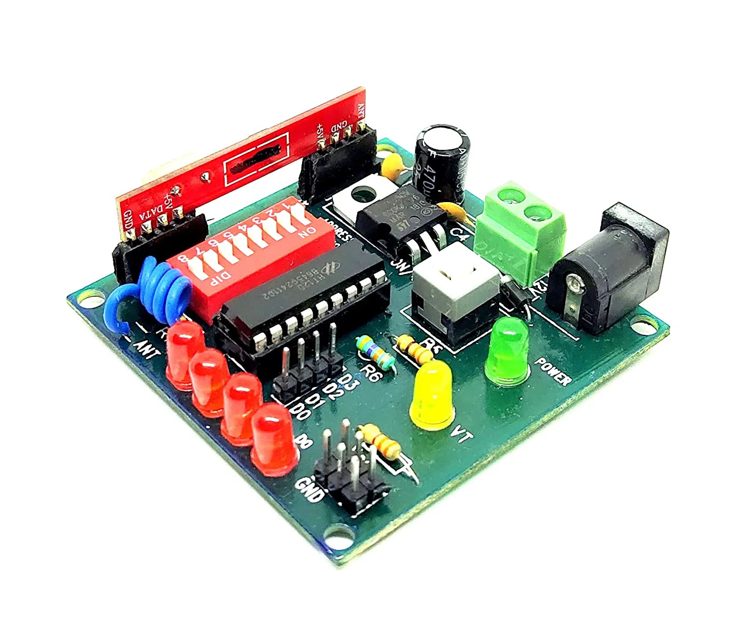 433Mhz Wireless RF Transmitter Receiver Board With HT12D & HT12E - Image 3