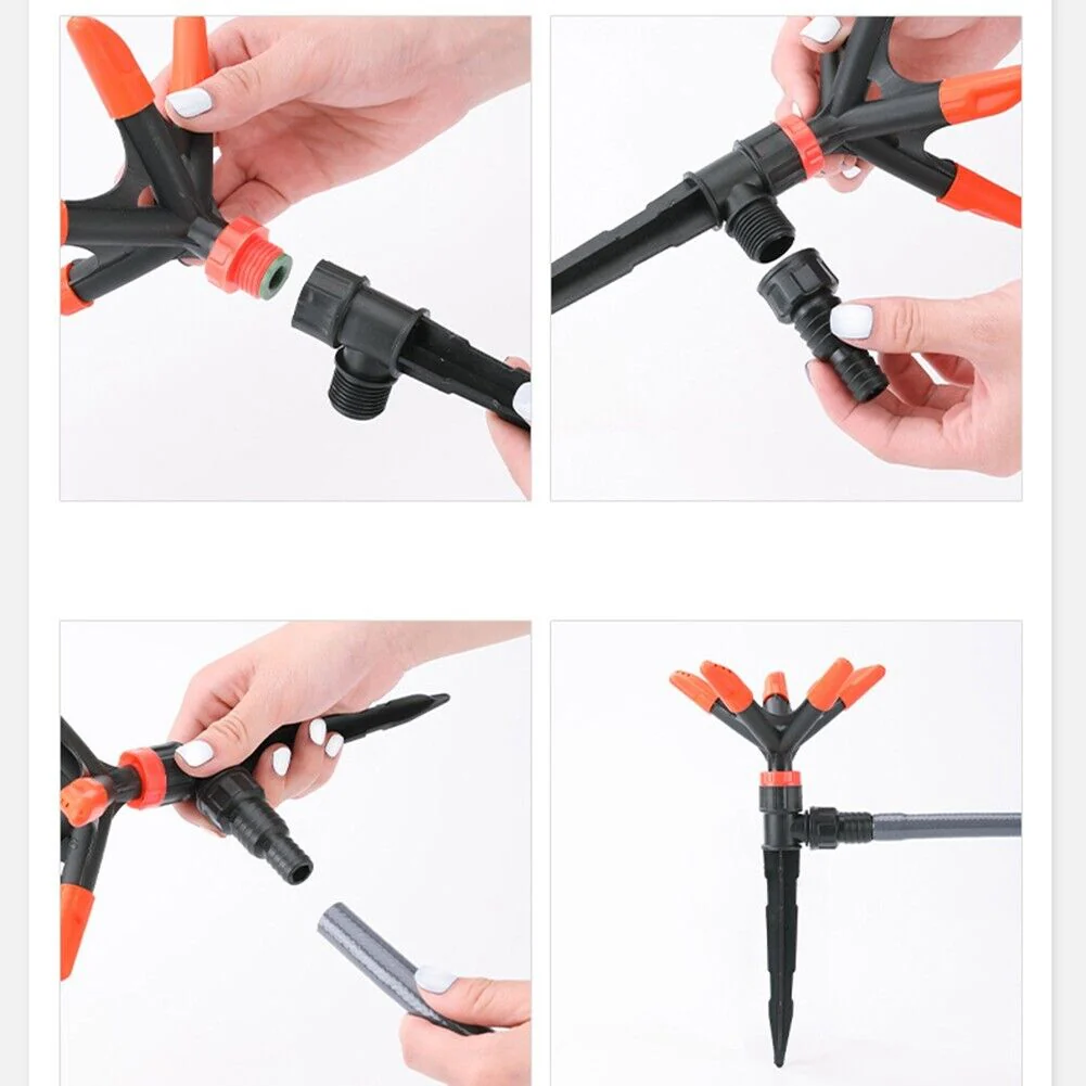 360° Rotating Water Sprinkler with Ground Insertion Rod for Garden - Image 7