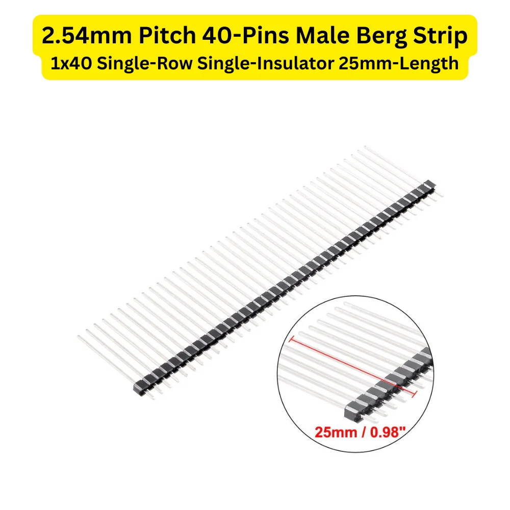 2.54mm 40-Pins Male Berg Strip Connector - Image 11