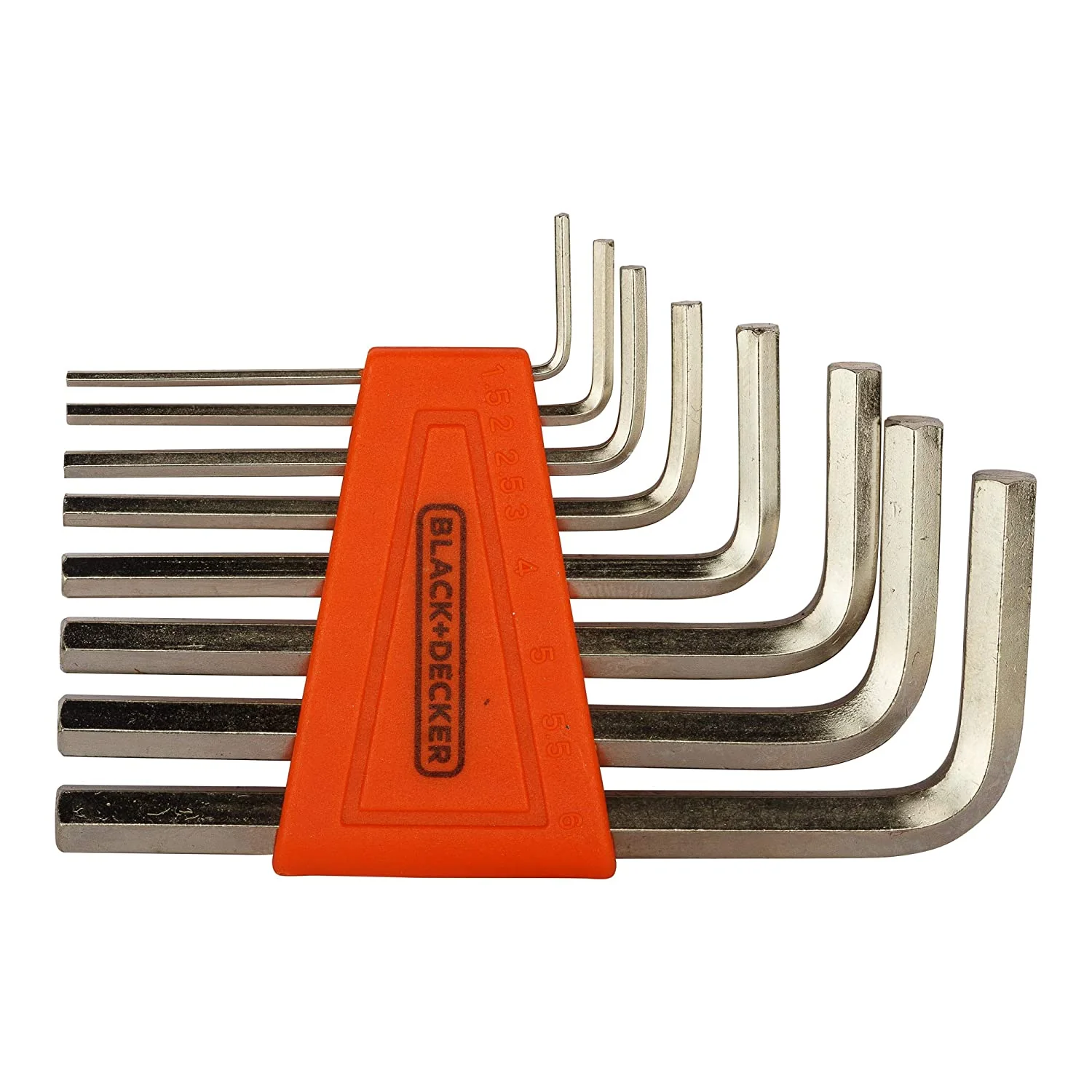 Black & Decker: BDHT81593 Steel Hexkey Allen Key Set (Orange, 8-Pieces) - Image 5