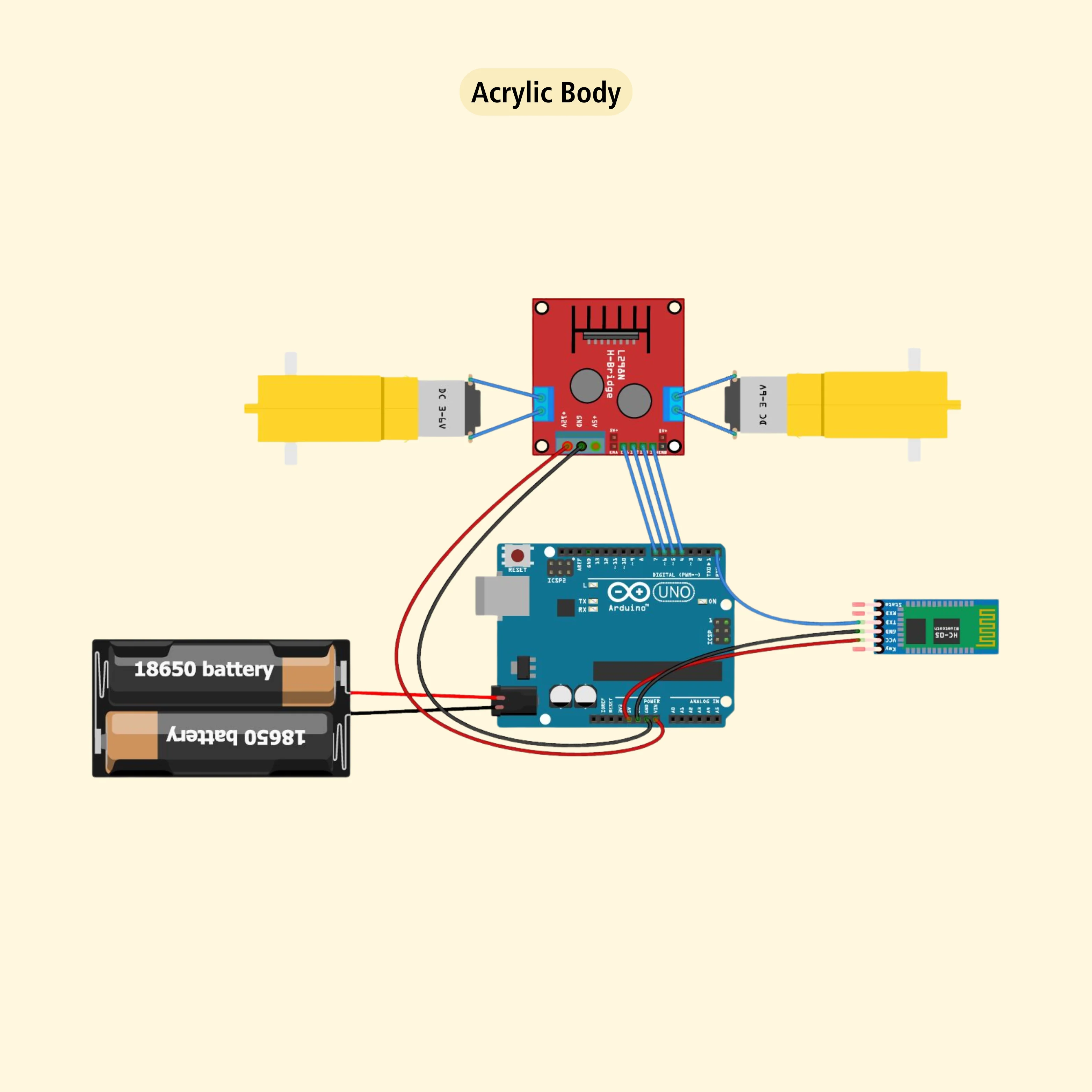 DIY Bluetooth Controlled Arduino Robot Kit - Image 4