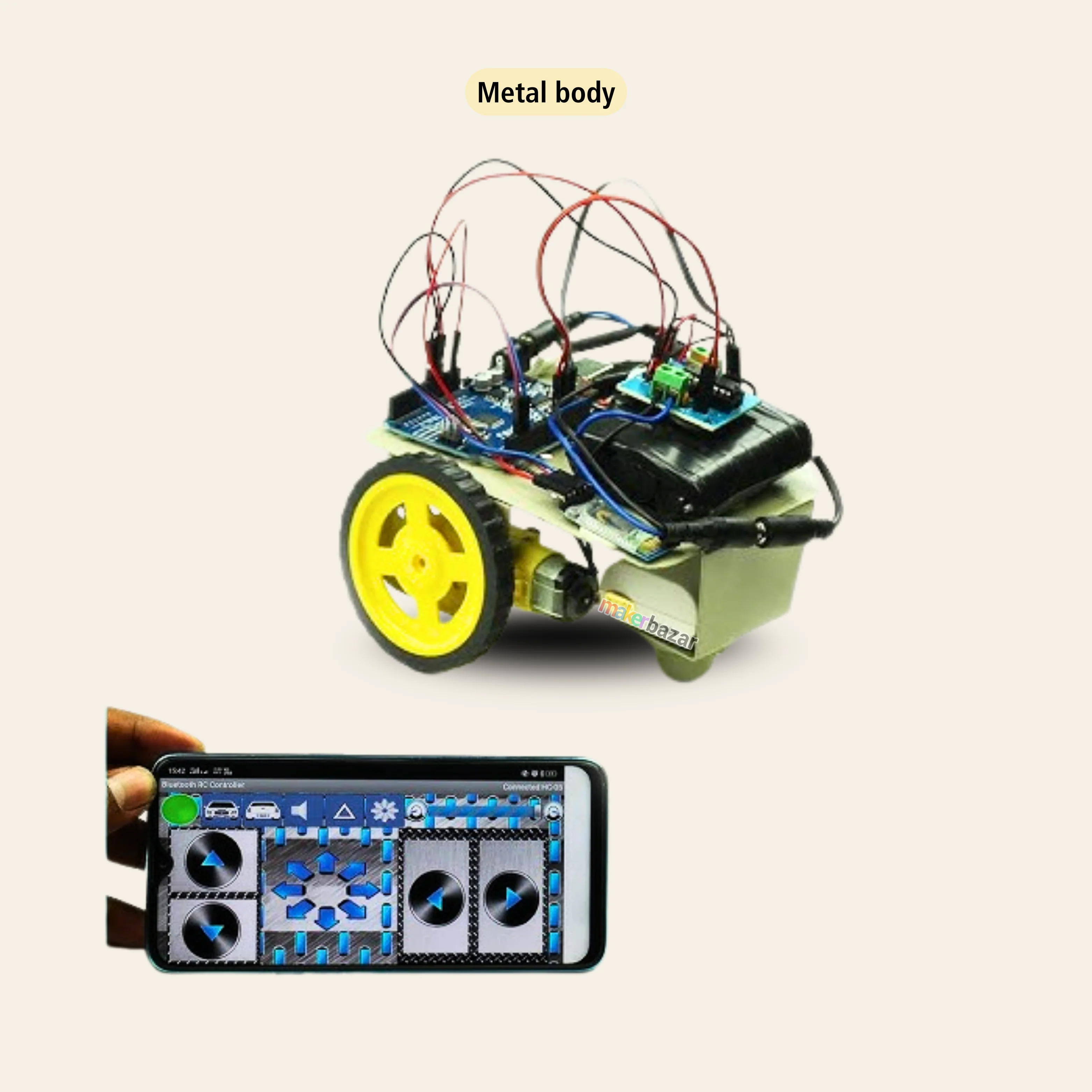DIY Bluetooth Controlled Arduino Robot Kit - Image 5