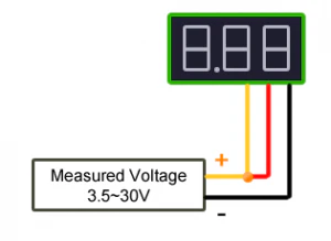 0.28in 0-100v DC Voltmeter Module Three Wire - Image 5