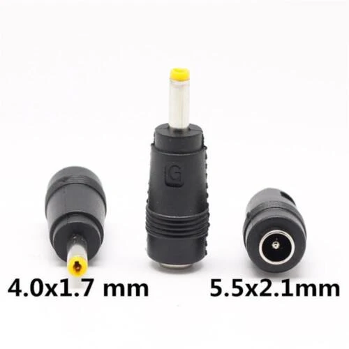 5.5×2.1mm Female DC Socket Converter to Other-Size Male Jack Connector - Image 4