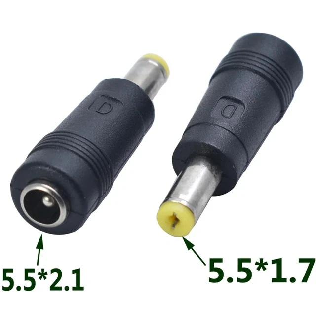 5.5×2.1mm Female DC Socket Converter to Other-Size Male Jack Connector - Image 6