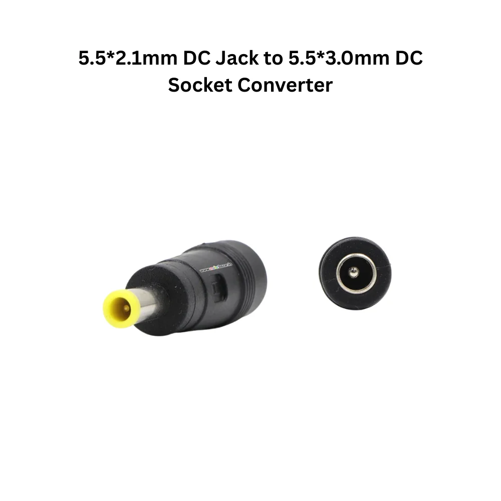 5.5×2.1mm Female DC Socket Converter to Other-Size Male Jack Connector - Image 8