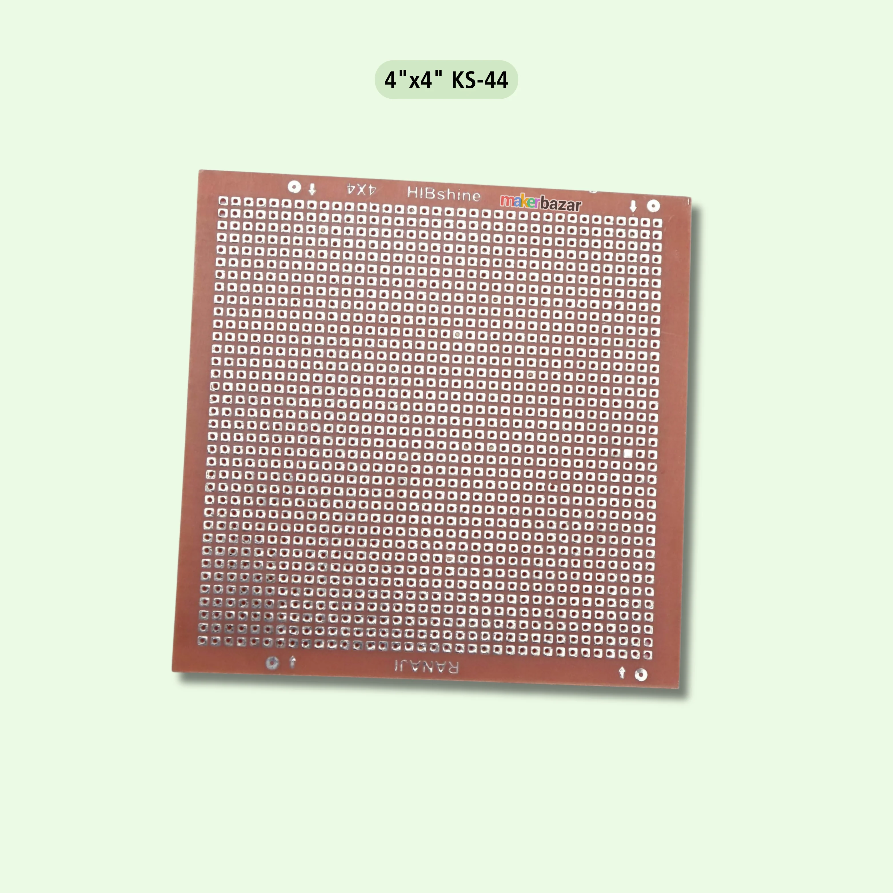 Univolt: Dot Board / Perforated Vero Board/ Single Sided Zero Board (Good Quality) - Tinted Copper - Image 5