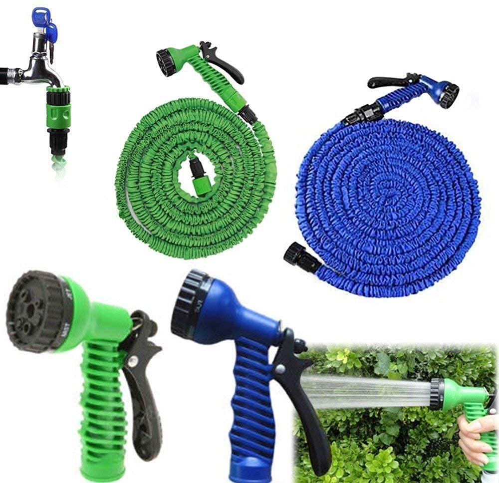 [Type 1] Expandable Magic Hose Water Pipe With Spray Gun – 30feet/10m for Cars/ Garden - Image 4