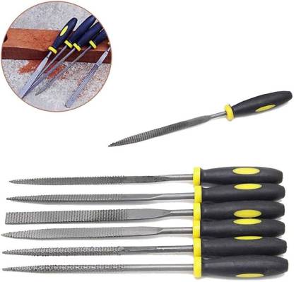 Jon Bhandari: F-021 6-Pc Needle File Set Metal Filing Rasp Wood Tools - Image 3