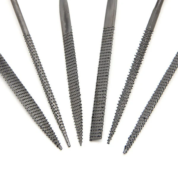 Jon Bhandari: F-021 6-Pc Needle File Set Metal Filing Rasp Wood Tools - Image 6