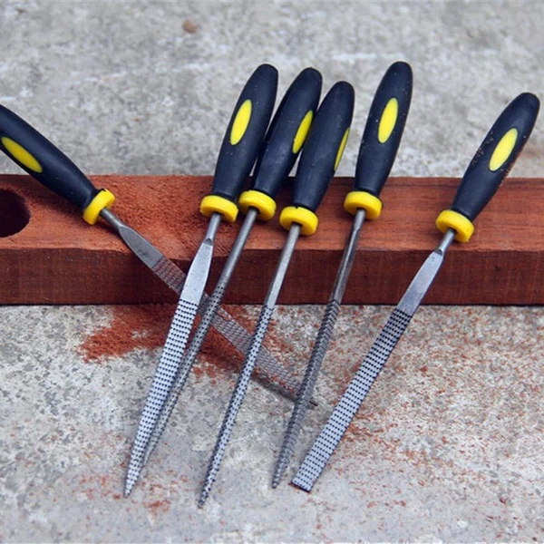 Jon Bhandari: F-021 6-Pc Needle File Set Metal Filing Rasp Wood Tools - Image 7