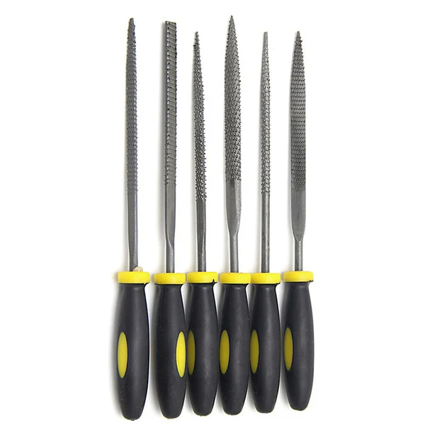 Jon Bhandari: F-021 6-Pc Needle File Set Metal Filing Rasp Wood Tools - Image 8