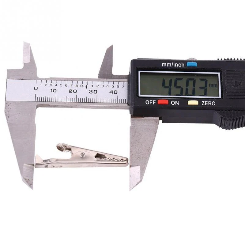 Full Sleeves 45mm Large Alligator Crocodile Clips Pair Red + Black - Image 4