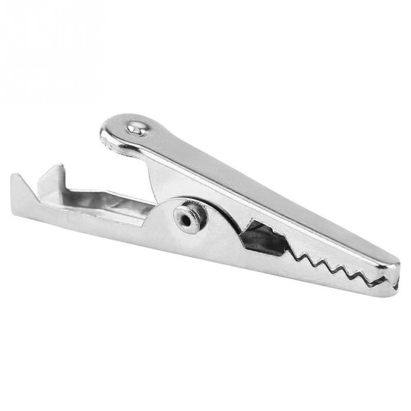 Full Sleeves 45mm Large Alligator Crocodile Clips Pair Red + Black - Image 6