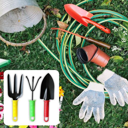 Colorful 3pcs Garden Tool Set with Plastic Handle - Image 5