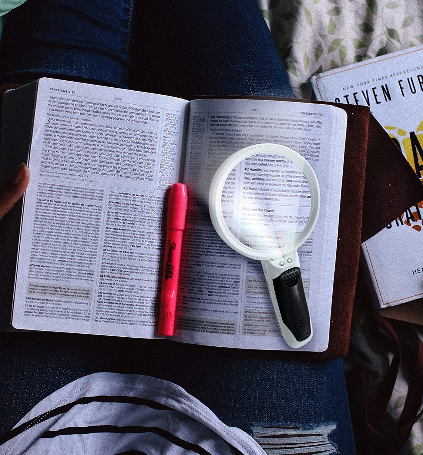 Magnifying Glass with Light - 3 Lens Set (2x + 3.5x + 10x) - Image 10