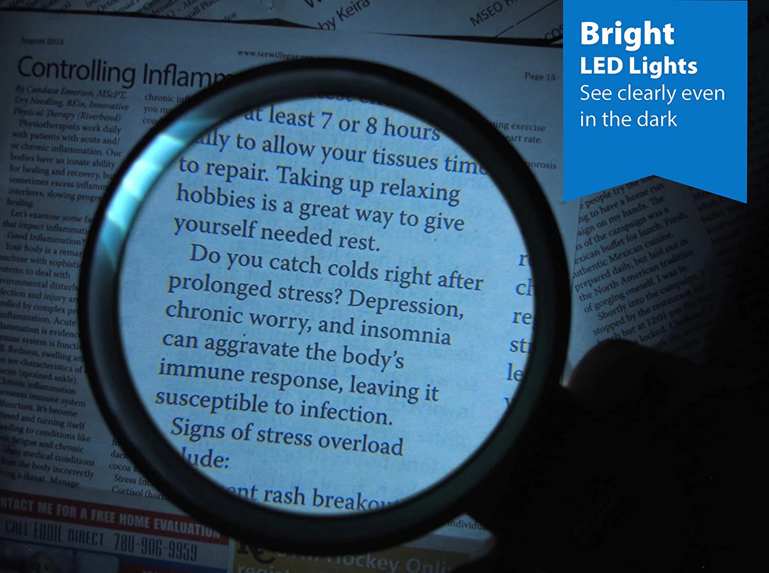 Magnifying Glass with Light - 3 Lens Set (2x + 3.5x + 10x) - Image 13