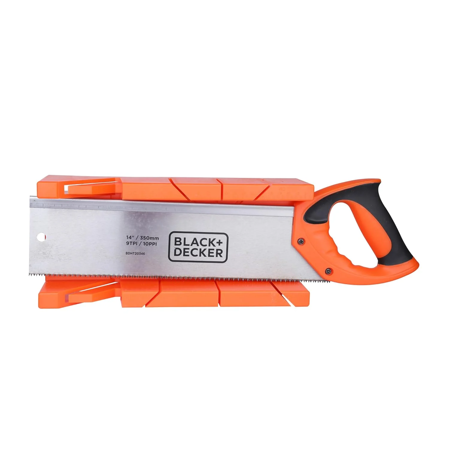 BLACK+DECKER BDHT20346 Steel Mitre Box with Saw 350mm - Image 3