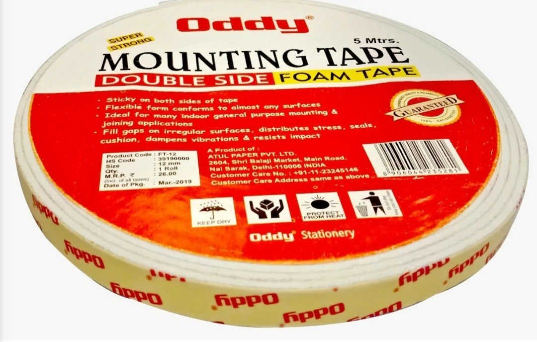 Oddy: Double Sided Foam Tape Length 5 mtr (Good Quality) - Image 3