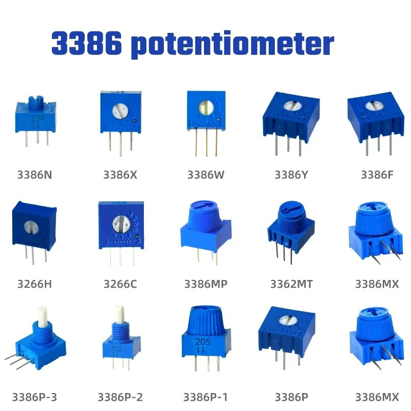 3386P POT PCB Mounted Single Turn Adjustable Potentiometer - Image 6