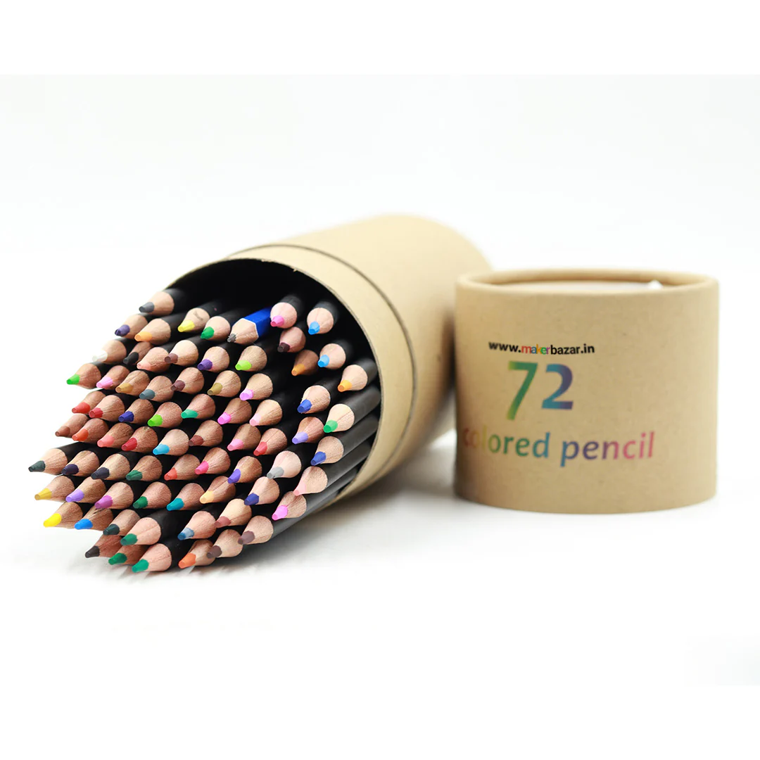 72 Pcs Oil Based Color Pencils Set with Sharpener Eraser Colored Pencils - Image 3