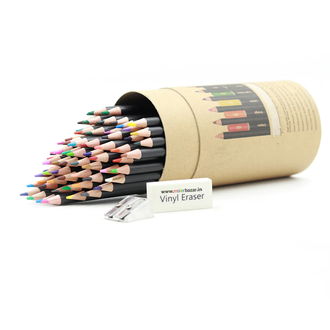 72 Pcs Oil Based Color Pencils Set with Sharpener Eraser Colored Pencils - Image 5