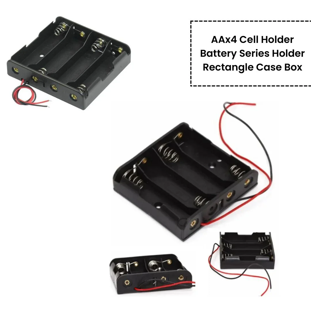 AA Cell Holder Open Plastic Case With Wire - Image 5