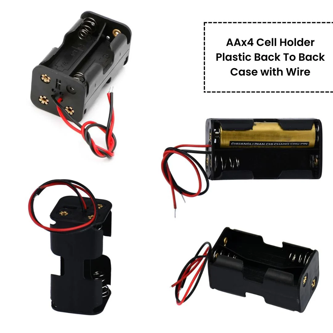 AA Cell Holder Open Plastic Case With Wire - Image 6