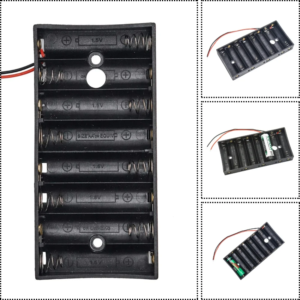 AA Cell Holder Open Plastic Case With Wire - Image 9