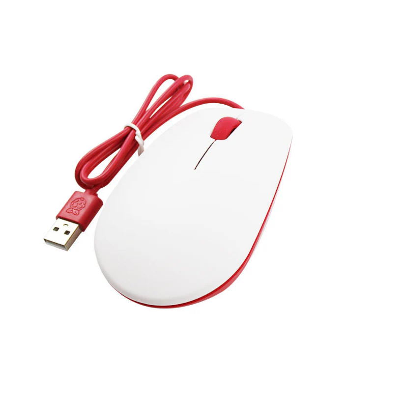 Raspberry Pi Official Mouse-Red/White - Image 4
