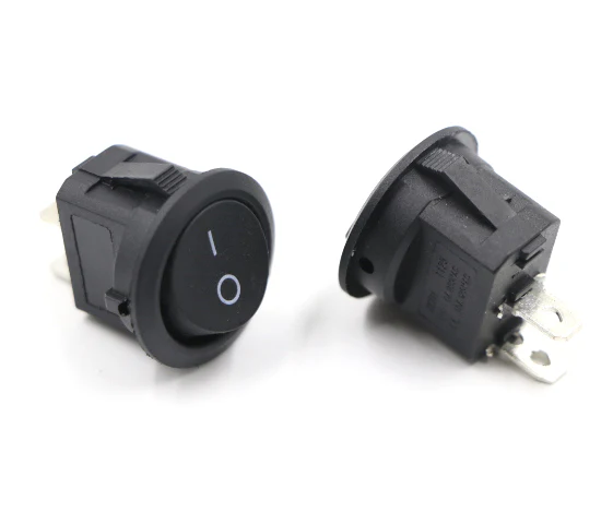 KCD1 Round Rocker SPST Switch 2 Leg 6A 250V - Image 3