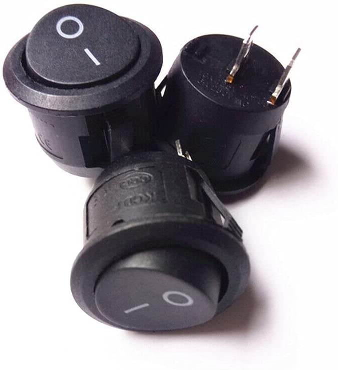 KCD1 Round Rocker SPST Switch 2 Leg 6A 250V - Image 4