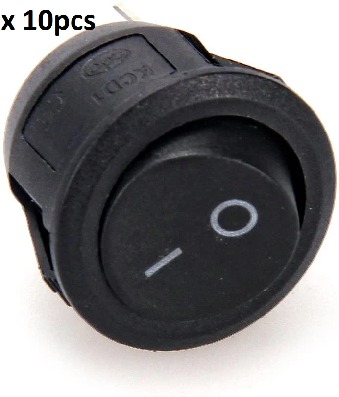 KCD1 Round Rocker SPST Switch 2 Leg 6A 250V - Image 6