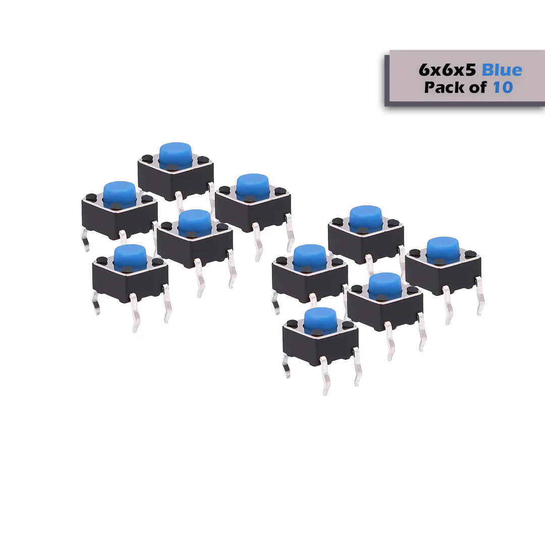 6x6mm DIP Mini Tactile Push Button Switch - 4Legs - Image 12