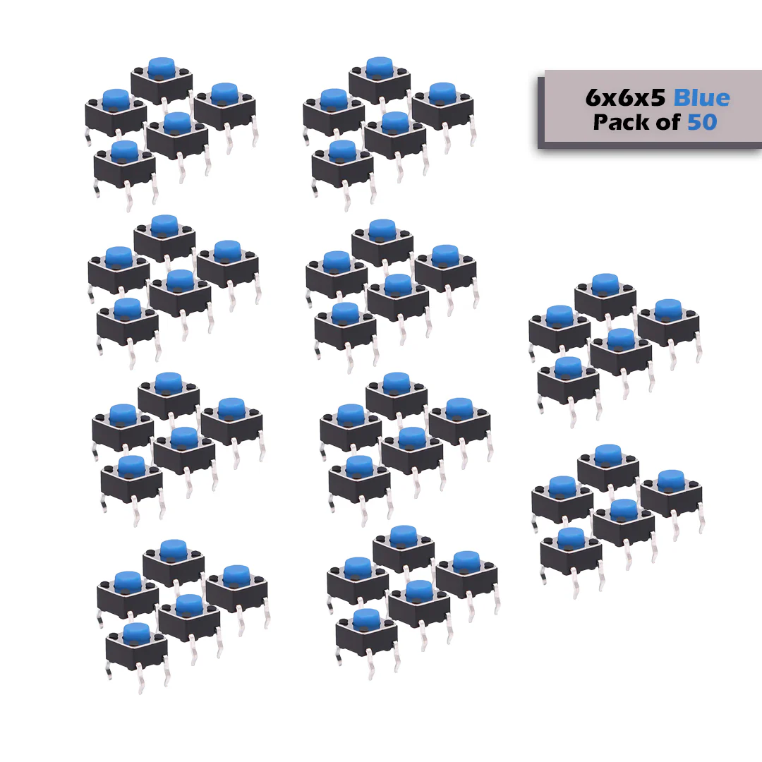 6x6mm DIP Mini Tactile Push Button Switch - 4Legs - Image 13