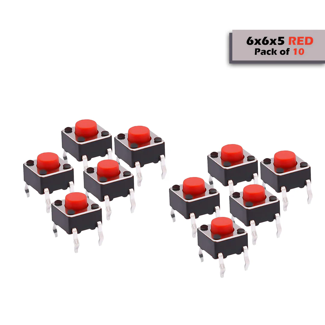 6x6mm DIP Mini Tactile Push Button Switch - 4Legs - Image 28
