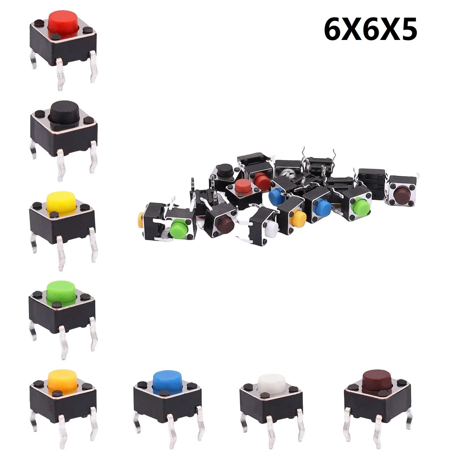 6x6mm DIP Mini Tactile Push Button Switch - 4Legs - Image 3