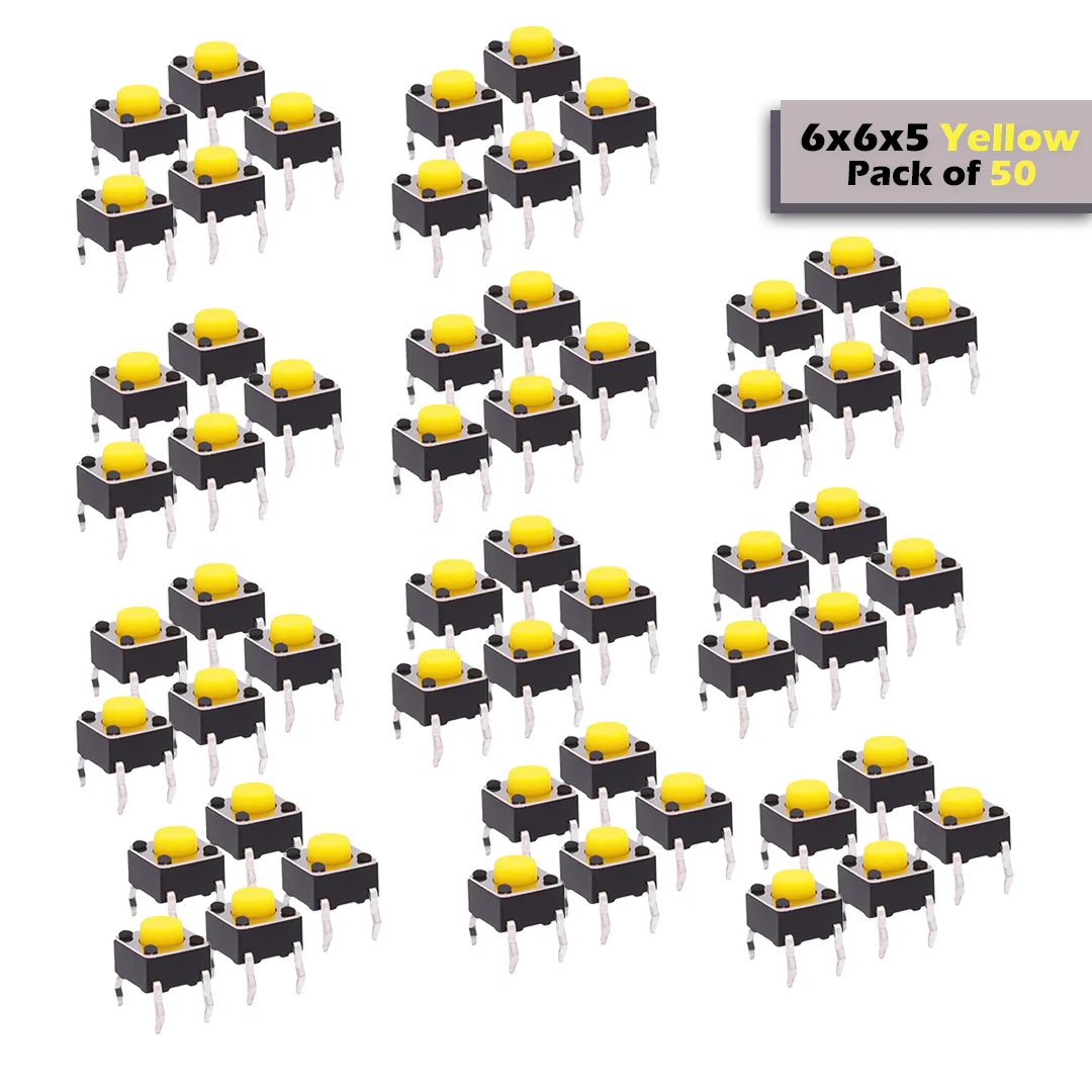 6x6mm DIP Mini Tactile Push Button Switch - 4Legs - Image 37