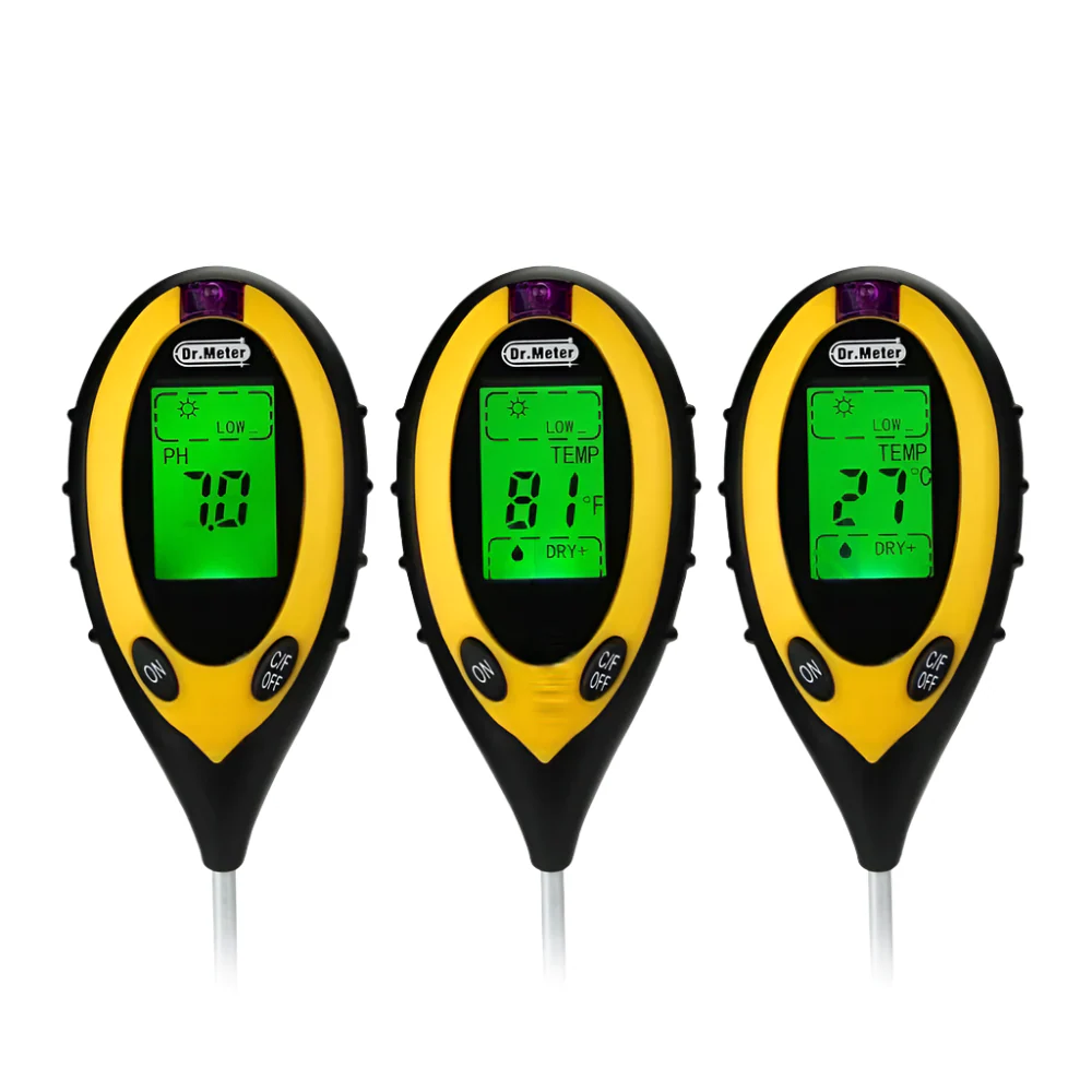 Three Way Soil Meter For Moisture, Light Intensity and pH Testing Meter - Image 13