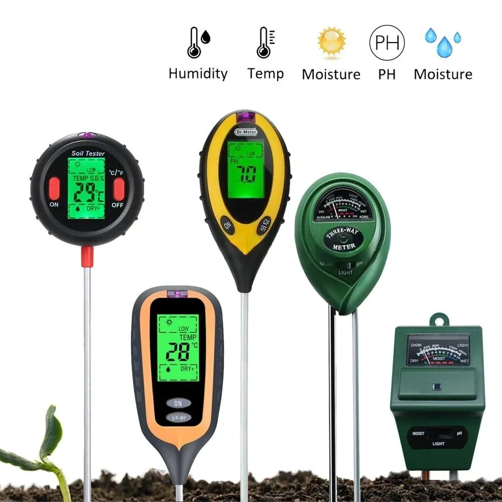 Three Way Soil Meter For Moisture, Light Intensity and pH Testing Meter - Image 15